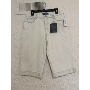Democracy AB Solution Mold &hold long Bermuda Denim Shorts  10 petite NWT